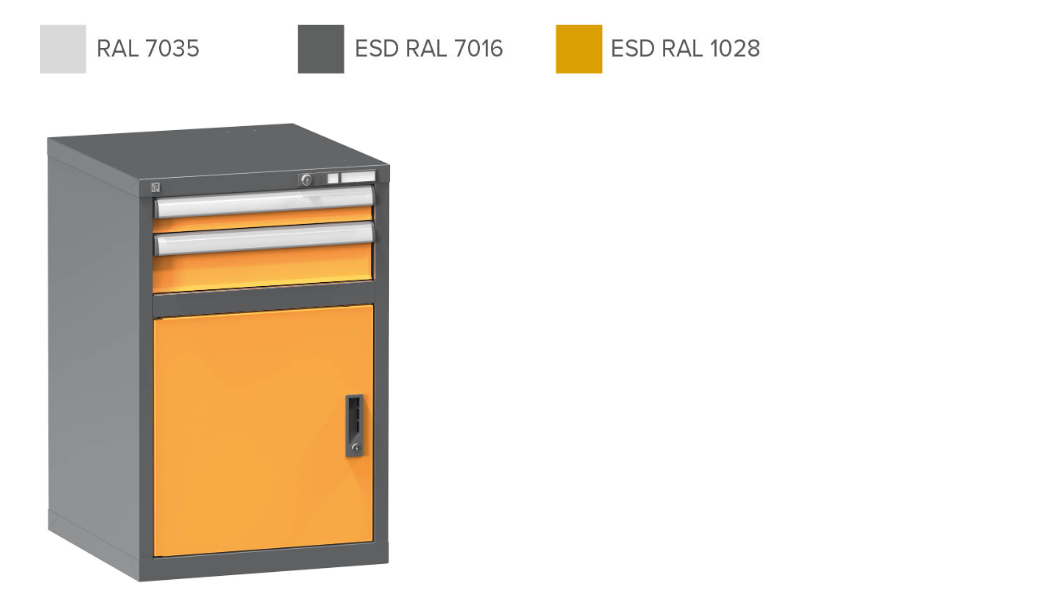 Antistatický nábytek do dílny ESD - barevnost