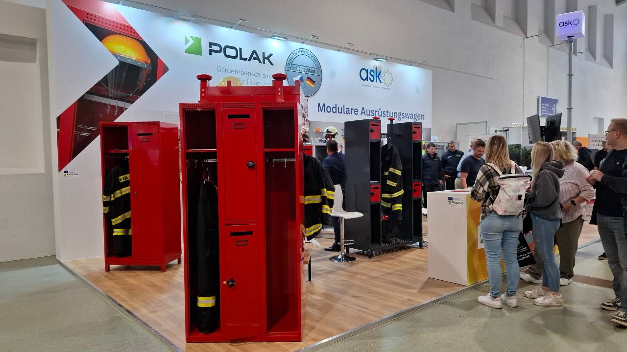 Hasičské skříně POLAK CZ na veletrhu Florian 2025