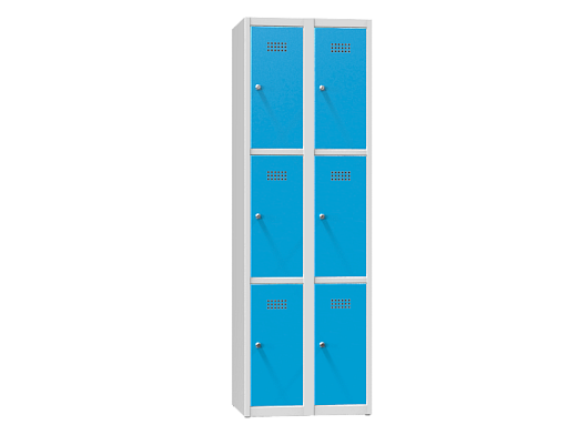 Šatňové skrinky kovové 6-box XS66-18